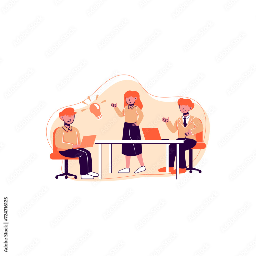 Business Project Planning - Flat Design Business Project Planning - Flat Design