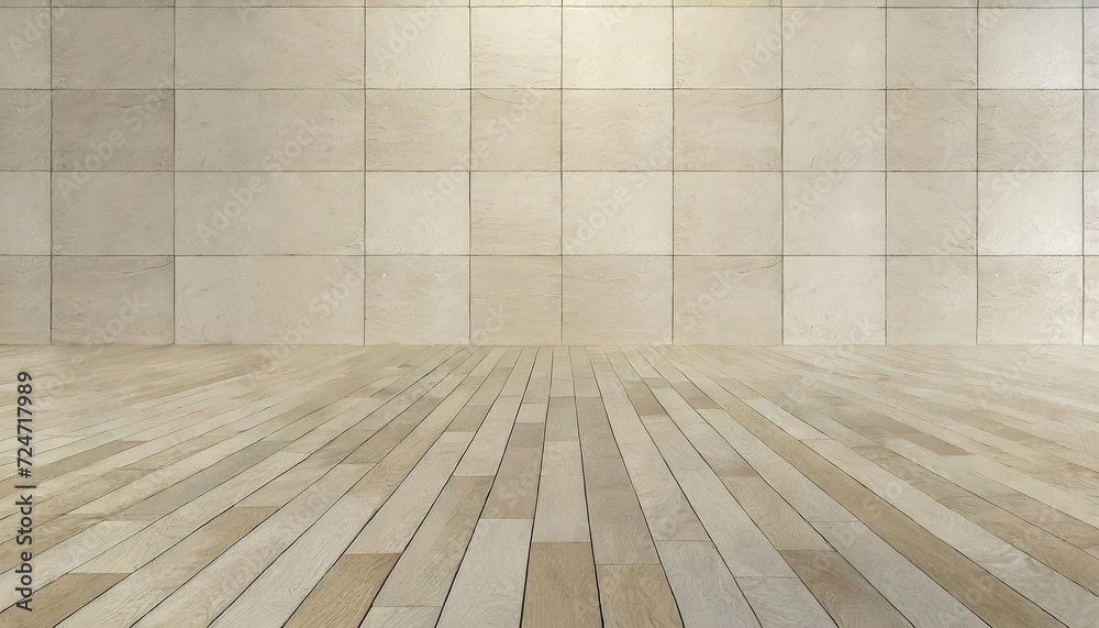 wood tiles on plaster