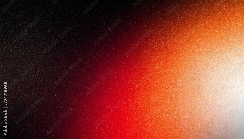 color gradient grainy background red orange white illuminated spots on black noise texture effect