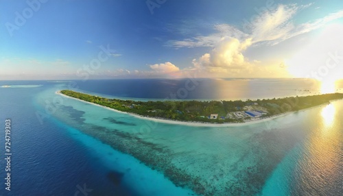 baa atoll aerial panorama maldives photo