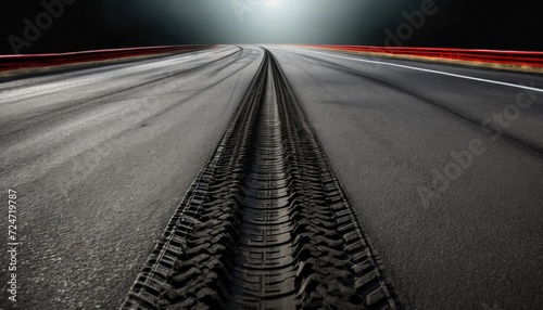 abstract texture surface and background of car tire drift skid mark on road race track black tire mark on street race track automobile and automotive concept