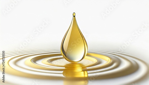 oil drop of serum droplet skincare gold drop photo