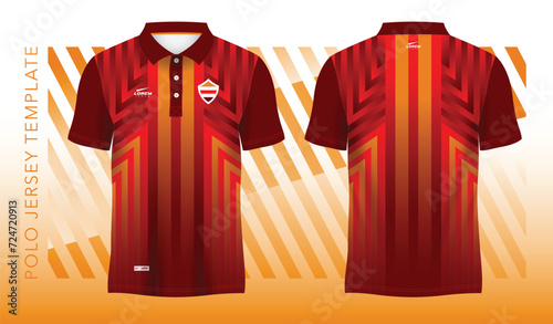 red abstract background and pattern for polo jersey sport design
