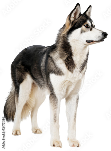 Yakutian Laika dog, full body