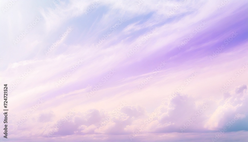 lavender pastel gradient mystical sunlight sky with flowing cumulus clouds texture phone hd background wallpaper ai generated