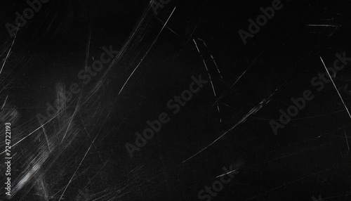 white scratches and dust on black background vintage scratched grunge plastic broken screen texture scratched glass surface wallpaper dirty blackboard space for text