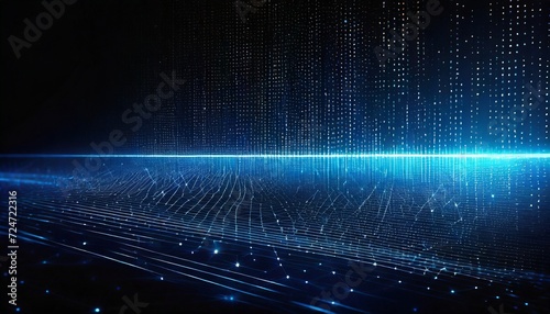abstract background representing data particles in a technological environment each particle conveying a unique piece of information