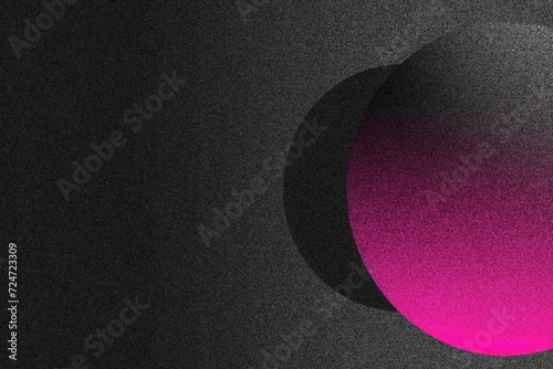 black grey abstarct background with gradient and pink circle and extreme noise for web banner poster background wallpaper