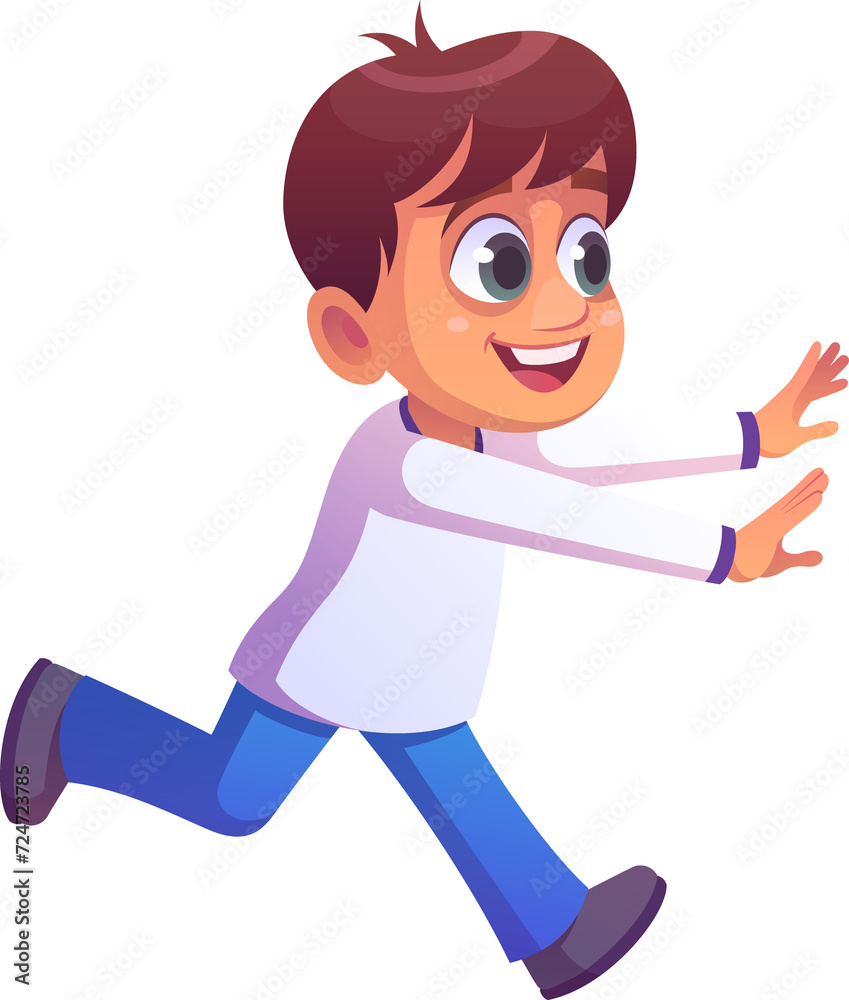 Little Boy Running Little Boy Running