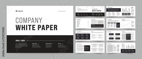 Company White Paper Layout Template.