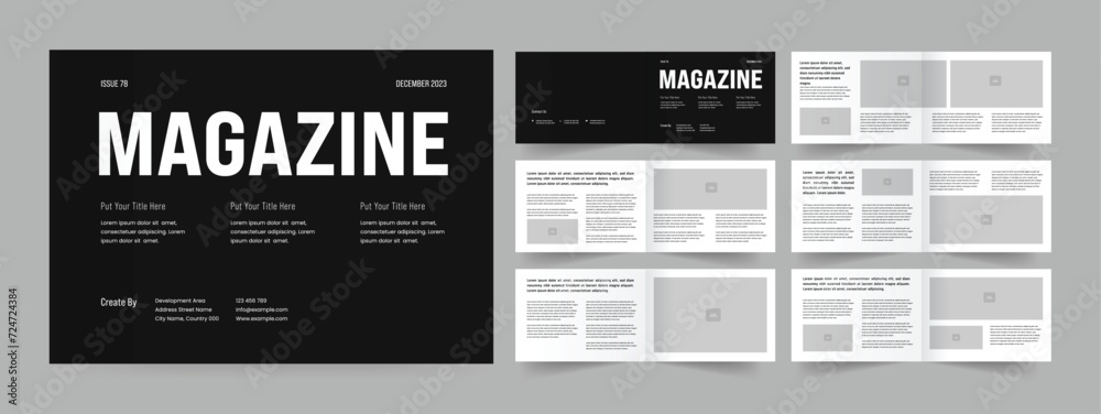 Simple Magazine Layout Design Simple Magazine Layout Design