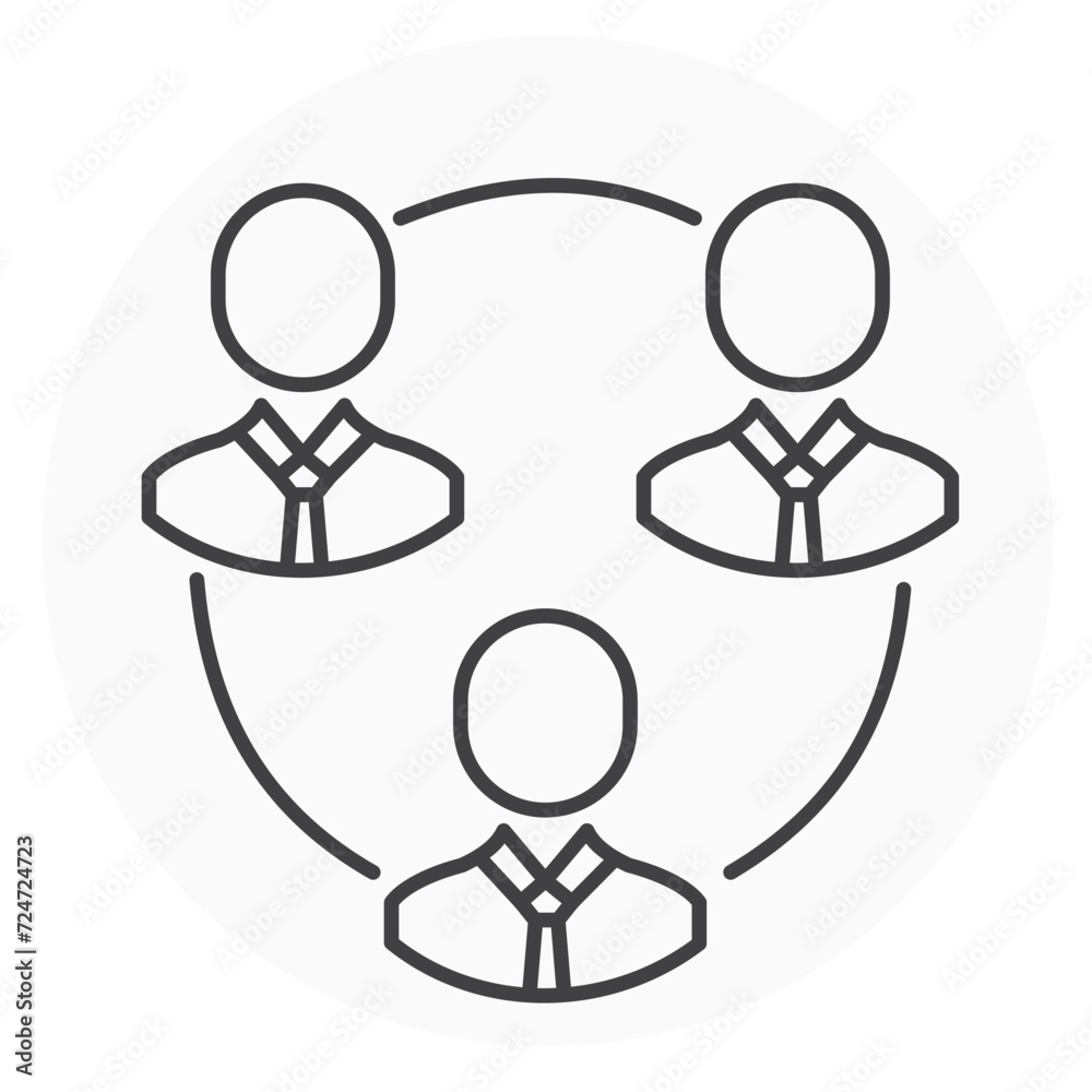 Collaboration Vector Illustration Icon Design Collaboration Vector Illustration Icon Design
