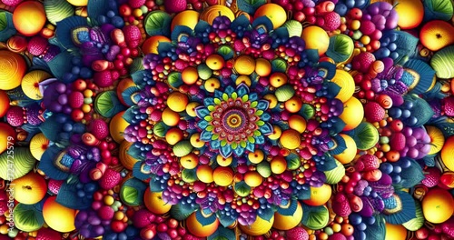  Seamless Full HD 4K Vibrant Fruit Motion Background