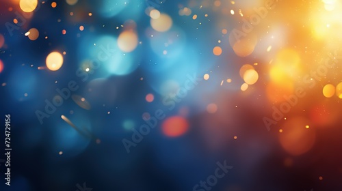 Abstract bright light glittering bokeh blur background. Generative AI