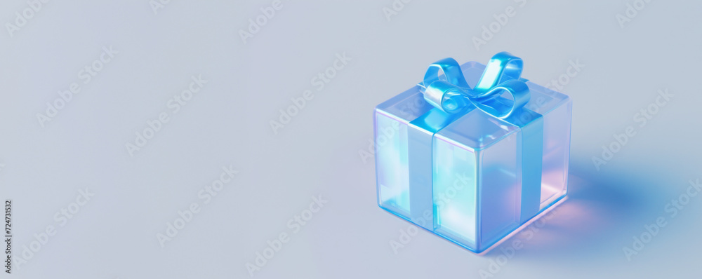 A 3D gift icon. Present voucher certificate background concept. A 3D gift icon. Present voucher certificate background concept.