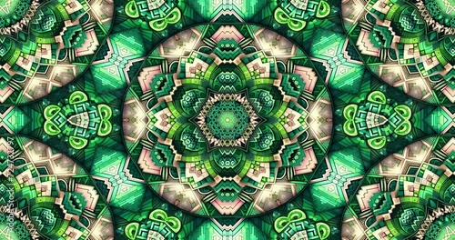 Green Modern Abstract in Full HD 4K Video Background