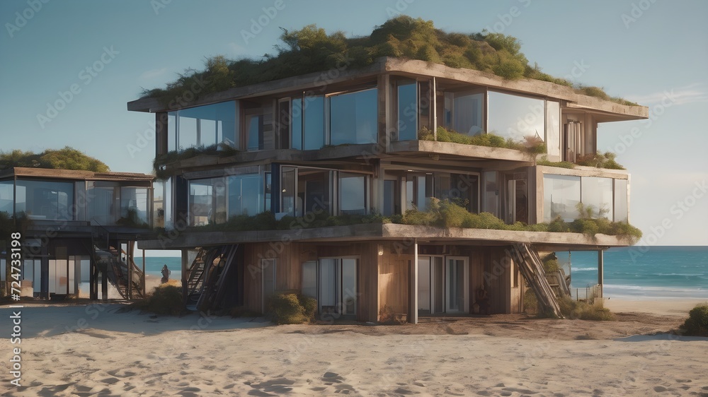 Obraz premium Alien Housing Background Very Cool