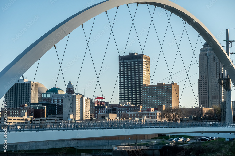 Obraz premium morning in des moines iowa