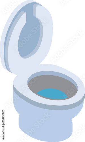 便座が上がった洋式トイレ