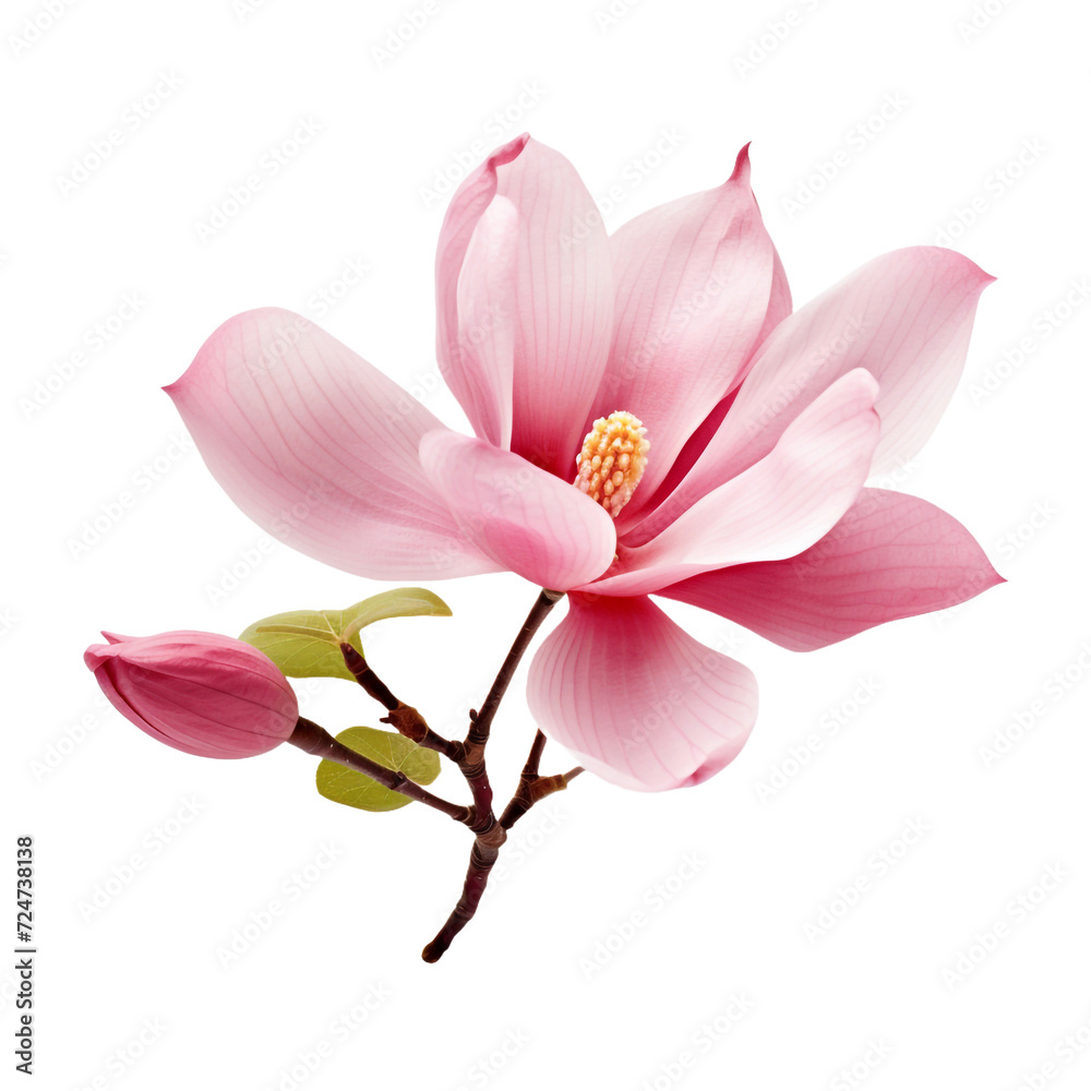 Tulip Tree flower isolated on transparent background