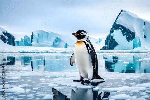 Explore the daily life of a curious penguin as it navigates the icy landscapes of Antarctica