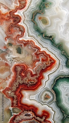 Intricate texture of colorful lace agate
