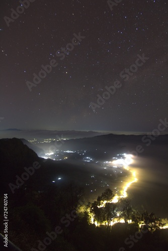 night sky with stars in the bromo