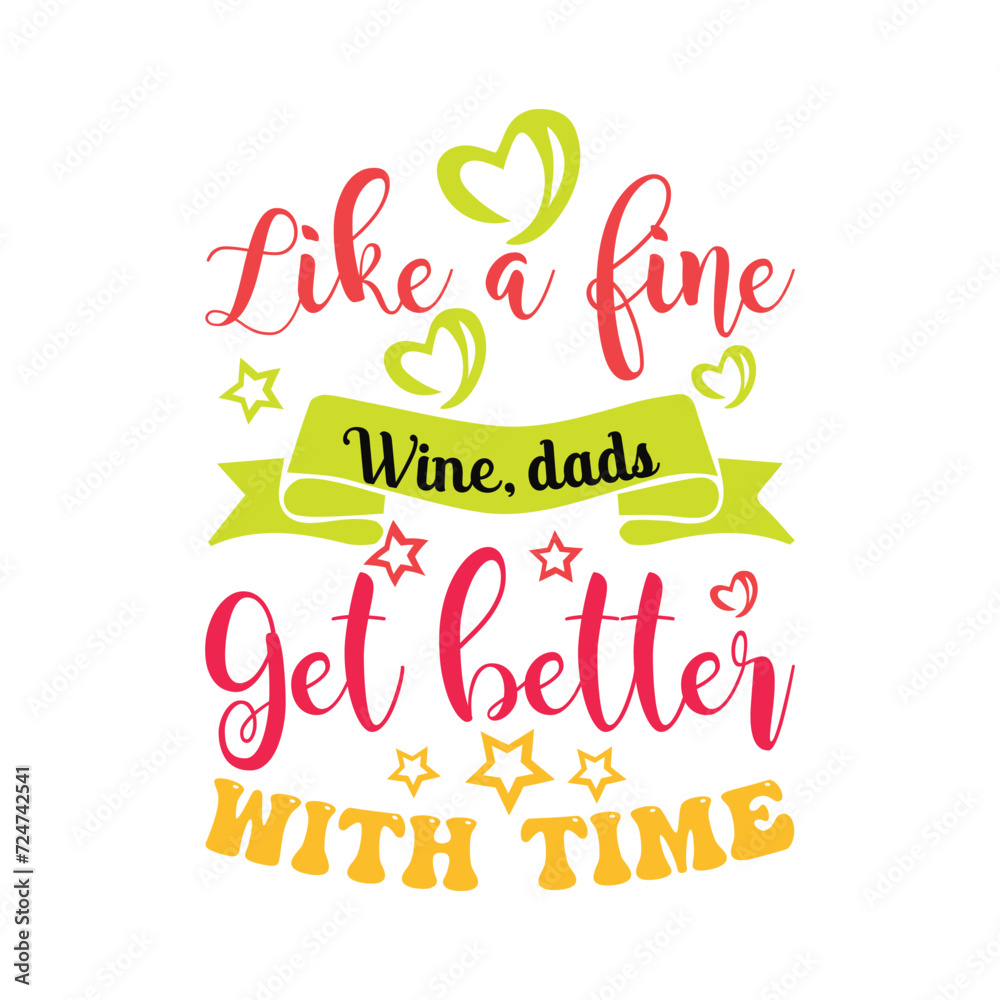 Father's day typography t shirt design