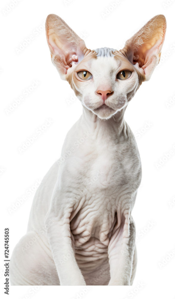 Cornish Rex cats have a slender body.