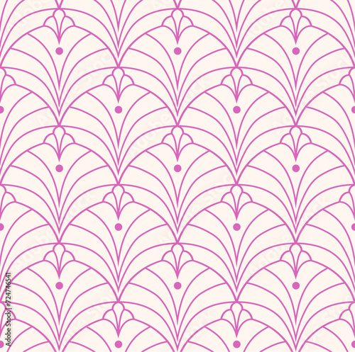 Damask floral seamless pattern. Vector retro style background print. Decorative flower texture.