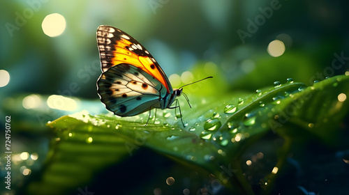 butterfly on leaf © Abbas Samar shad