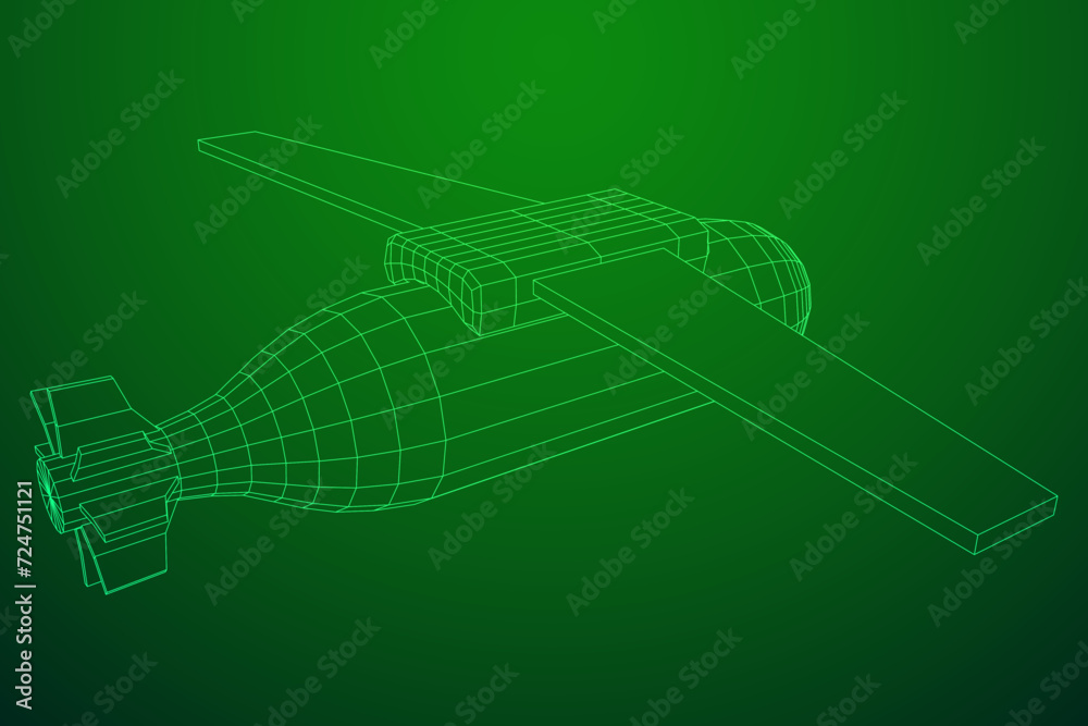 Aerial Weapon Guided Smart Bomb with Wings Aerial Weapon Guided Smart Bomb with Wings