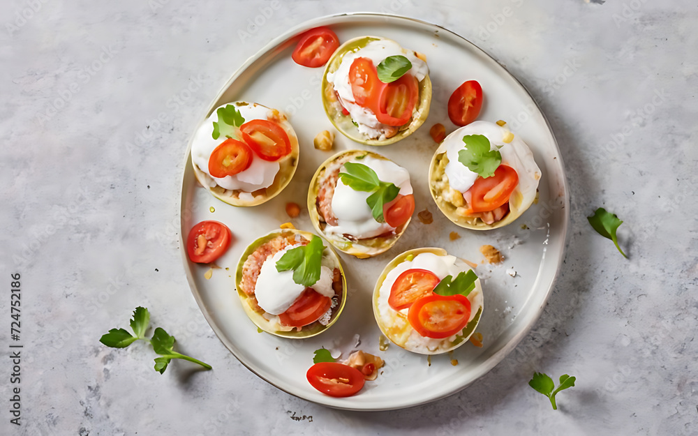 Capture the essence of Antojitos in a mouthwatering food photography shot Capture the essence of Antojitos in a mouthwatering food photography shot