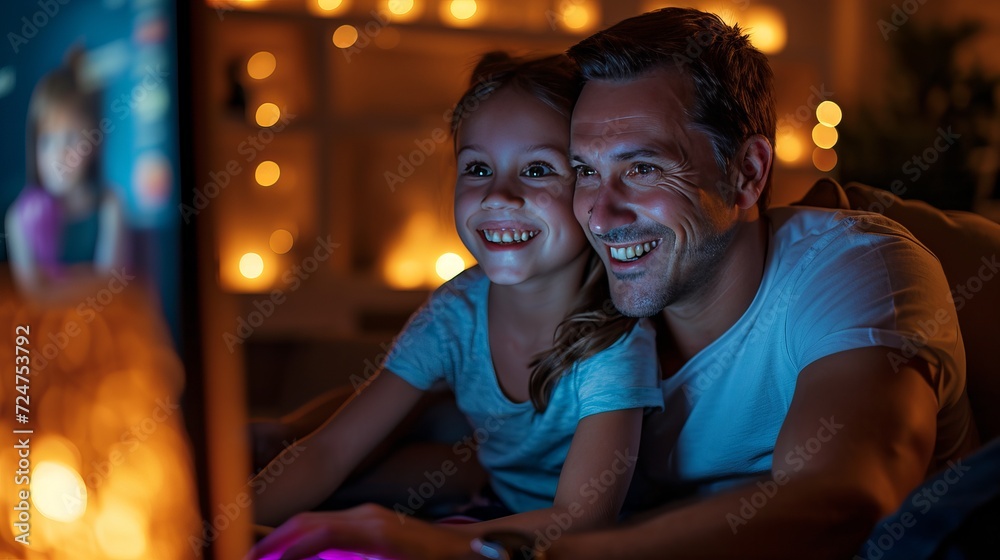 Multiracial couple enjoying quality time together while using laptop on sofa at home