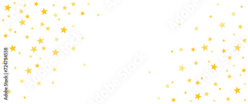 Background with yellow stars. Vector illustration for cover, banner, poster, card, web and packaging.