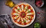 Capture the essence of Lahmacun in a mouthwatering food photography shot