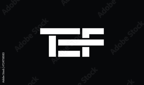 T e f letter modern business logo, tef letter logo