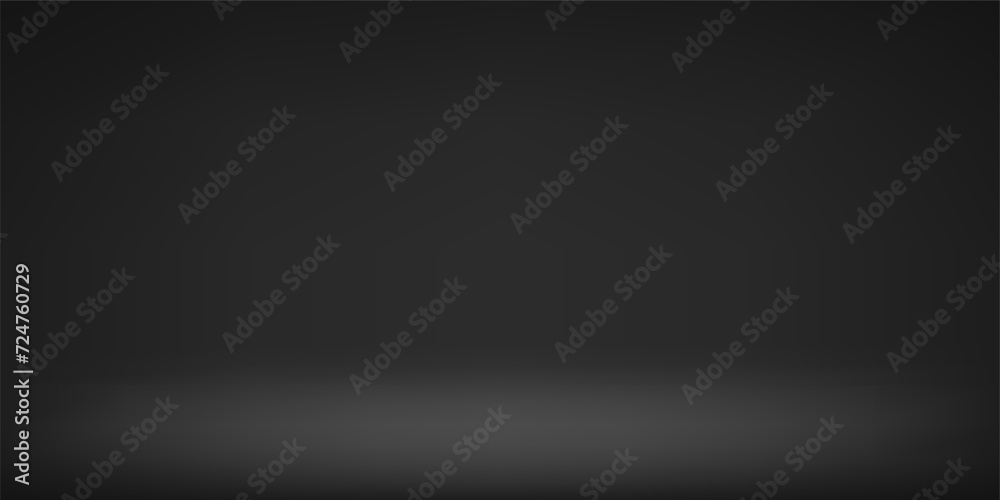 Black studio room. Abstract gradient black. Template mock up for display of product. Vector illustration. Black studio room. Abstract gradient black. Template mock up for display of product. Vector illustration.