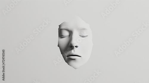 Craft a minimalist representation of human emotions by cleverly using facial minimal features. Minimalist Art