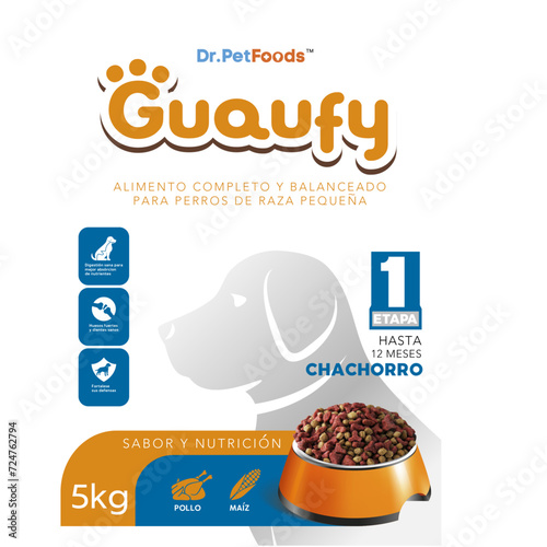 Dog Vector graphic icon designs. Packaging design with benefit icons. Download it Now