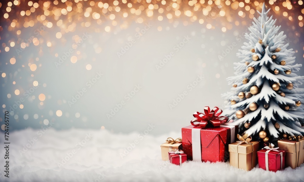 Bokeh christmas background by ai generated Bokeh christmas background by ai generated