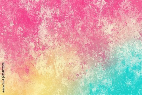 Vibrant Gradient Canvas: A colorful pink, yellow, and turquoise gradient noisy grain background texture, creating a vibrant and dynamic canvas for your design