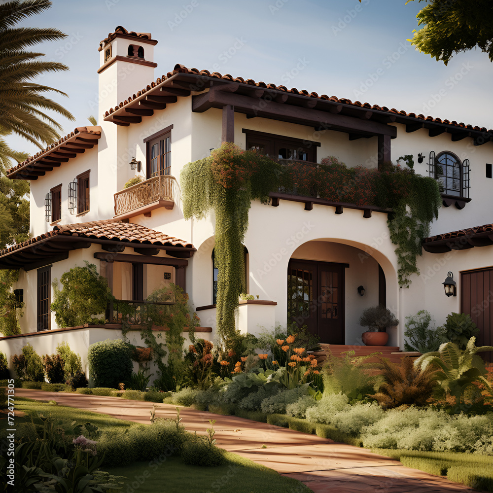 Design ideas for a high-end villa with lots of green space, house, apartment, villa, design, architecture, ideas, trees, sky, clouds, yard, garden, AI-generated. Design ideas for a high-end villa with lots of green space, house, apartment, villa, design, architecture, ideas, trees, sky, clouds, yard, garden, AI-generated.