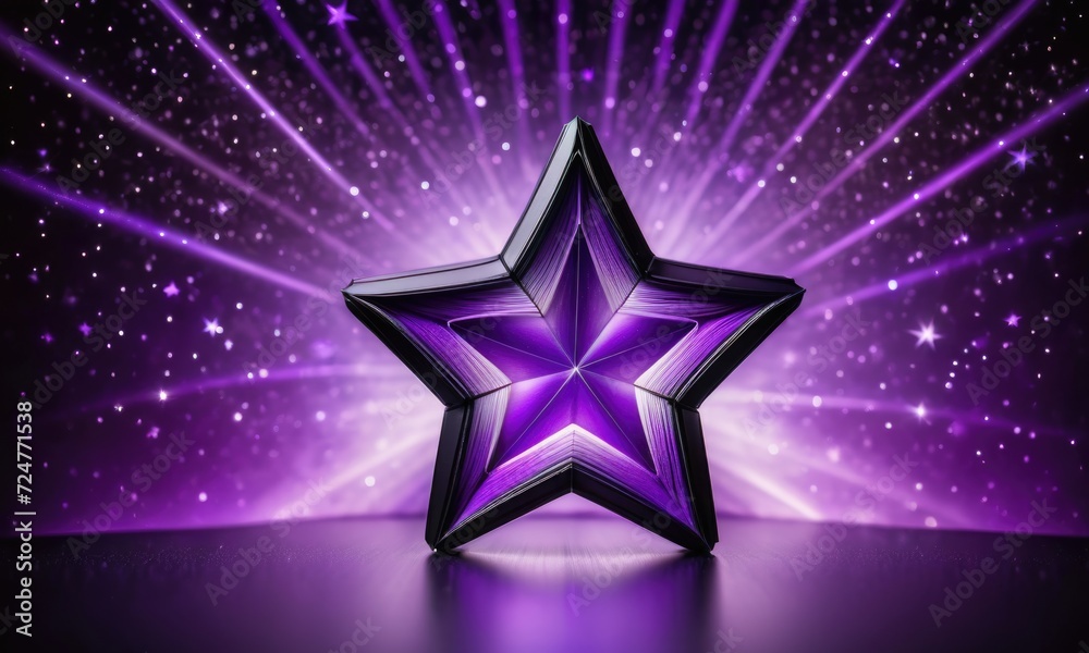 Purple star background design by ai generated Purple star background design by ai generated