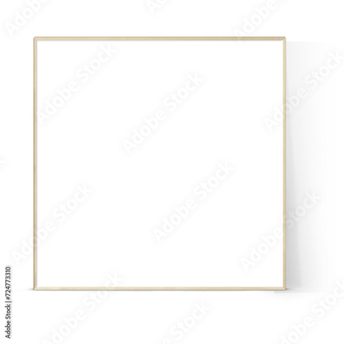 Empty various style of light wood photo wall frame isolated on plain background ,suitable for your asset elements.