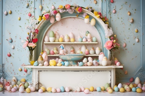 porcelain stage, confetti eggs, rose boutiques, chickadees