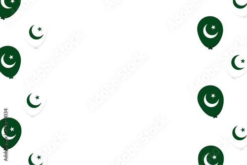 Pakistan day background with negative space area. 23rd of march pakistan national day celebration.