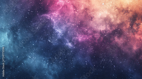 Galaxy on rough gradient background. © Dorido