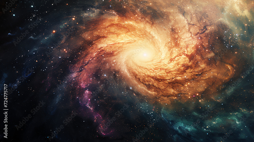 A surreal galaxy with a grainy gradient backdrop. A surreal galaxy with a grainy gradient backdrop.