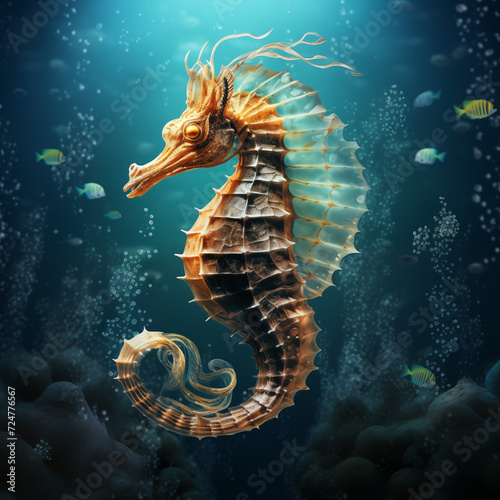 seahorse in the ocean